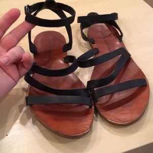 Lucky Brand leather strap gladiator sandals